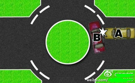 機(jī)動(dòng)車通過環(huán)形路口，應(yīng)當(dāng)按照導(dǎo)向箭頭所示方向行駛